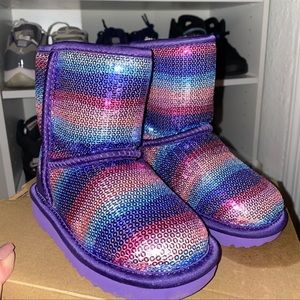 Ugg girl sequin boots. 🦄🎀💝